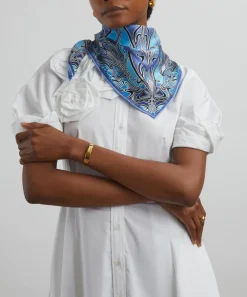 Liberty Scarves^Ianthe 90 x 90 Silk Foulard Scarf
