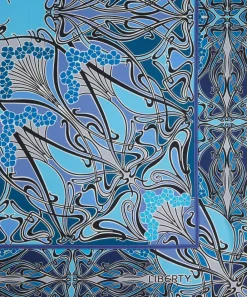 Liberty Scarves^Ianthe 90 x 90 Silk Foulard Scarf