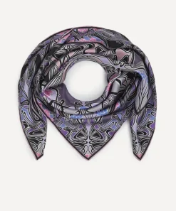 Liberty Scarves^Ianthe 90 x 90 Silk Foulard Scarf