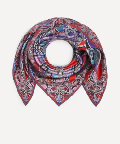 Liberty Scarves^Ianthe 90 x 90 Silk Foulard Scarf