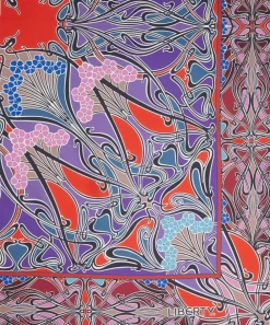 Liberty Scarves^Ianthe 90 x 90 Silk Foulard Scarf