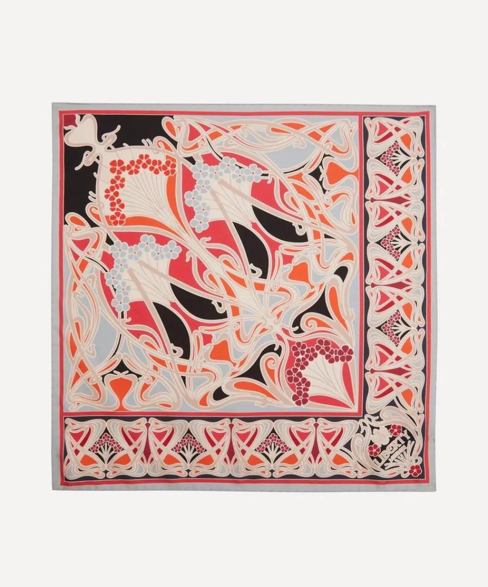 Liberty Scarves^Ianthe 45 x 45cm Silk Twill Scarf