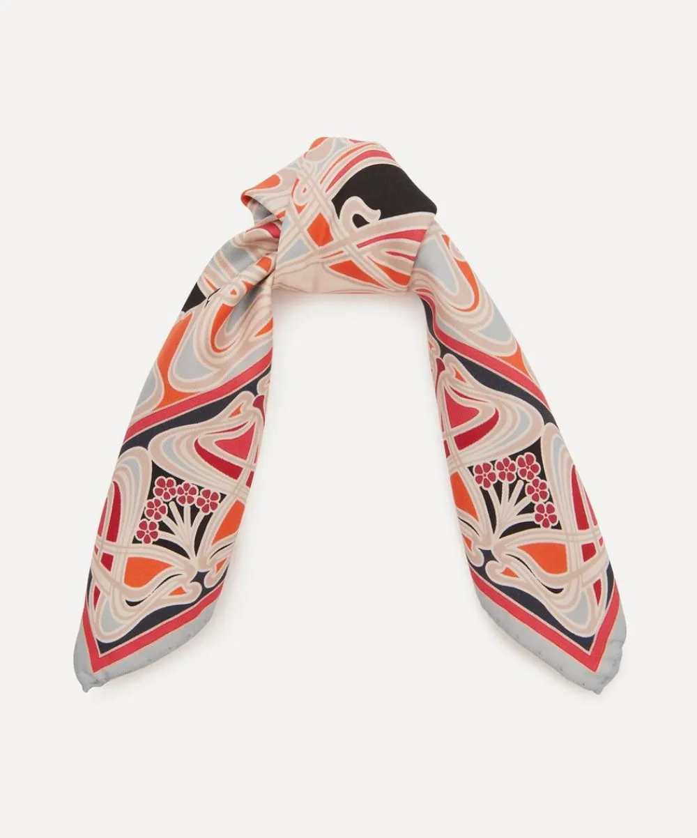 Liberty Scarves^Ianthe 45 x 45cm Silk Twill Scarf