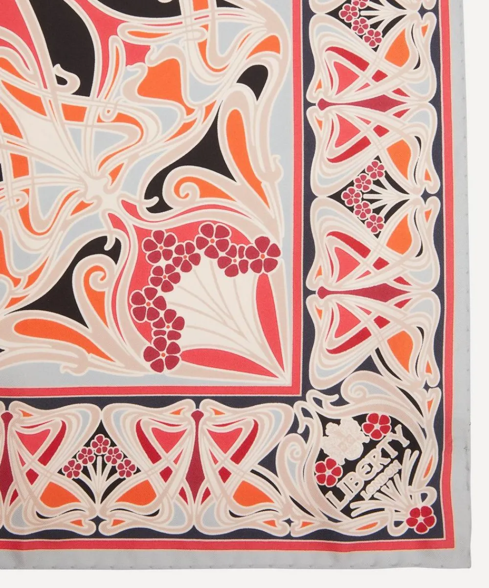 Liberty Scarves^Ianthe 45 x 45cm Silk Twill Scarf