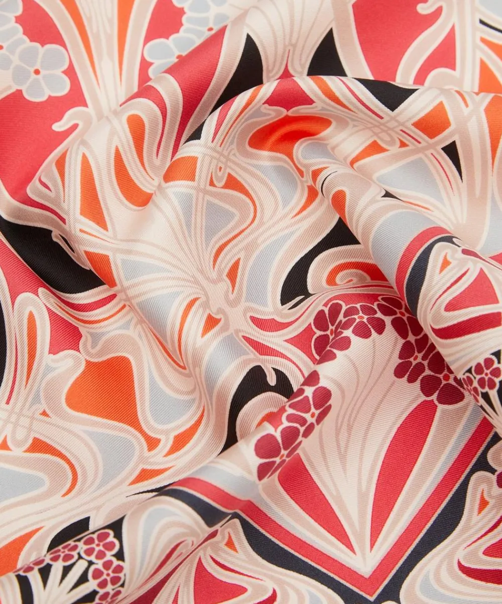Liberty Scarves^Ianthe 45 x 45cm Silk Twill Scarf