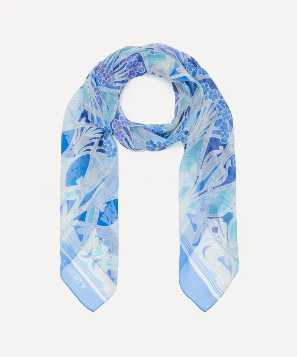 Liberty Scarves^Ianthe Long 70x200 Silk Chiffon Scarf