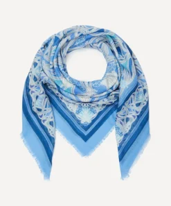 Liberty Scarves^Ianthe 140x140 Cashmere-Silk Scarf