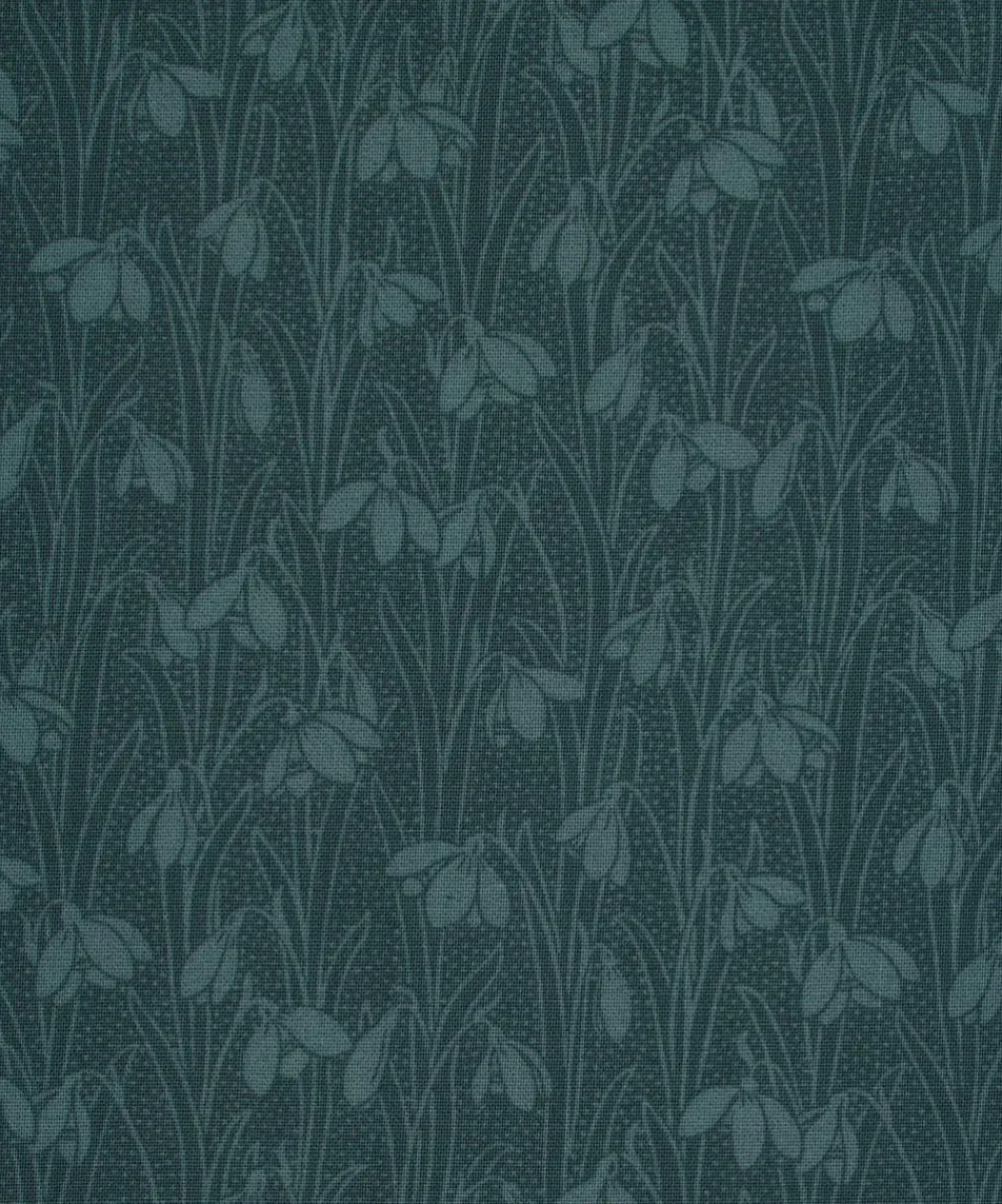 Liberty Fabrics Cotton For Quilting^Indigo Delphinium Snowdrop Spot Lasenby Quilting Cotton