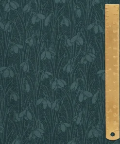 Liberty Fabrics Cotton For Quilting^Indigo Delphinium Snowdrop Spot Lasenby Quilting Cotton