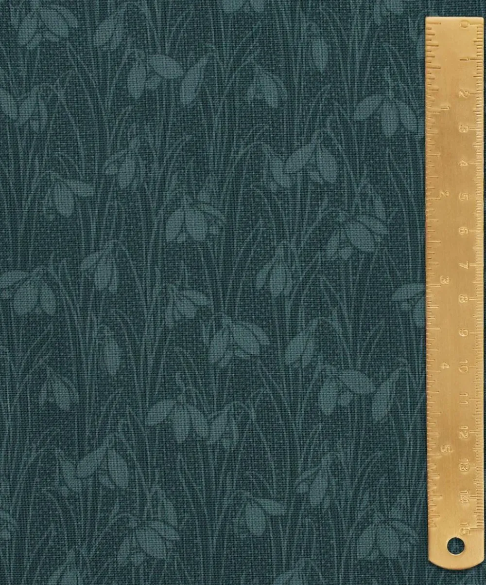 Liberty Fabrics Cotton For Quilting^Indigo Delphinium Snowdrop Spot Lasenby Quilting Cotton