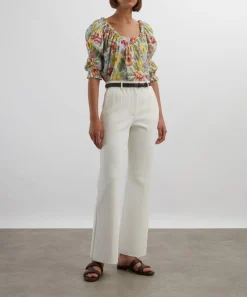 DÔEN Tops^Inez Blanc Anemone Bloom Top