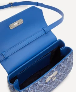 Liberty Bags^Iphis Blue Round Crossbody Bag