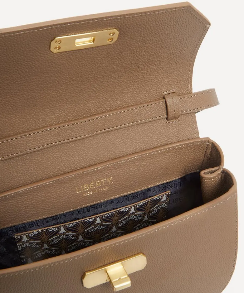 Liberty Bags^Iphis Leather Round Crossbody Bag