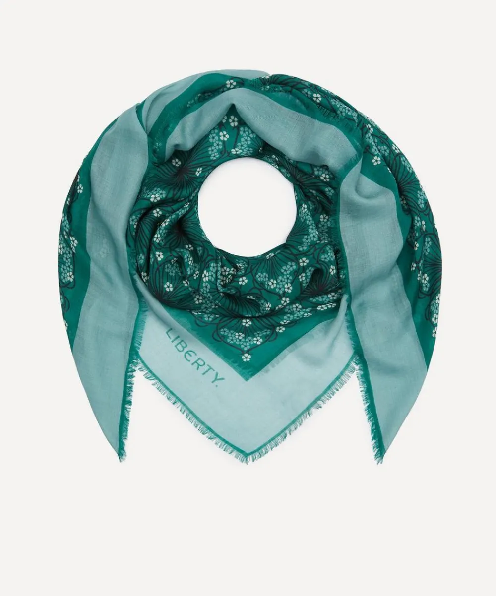 Liberty Scarves^Iphis Meadow 135X135 Wool-Silk Scarf