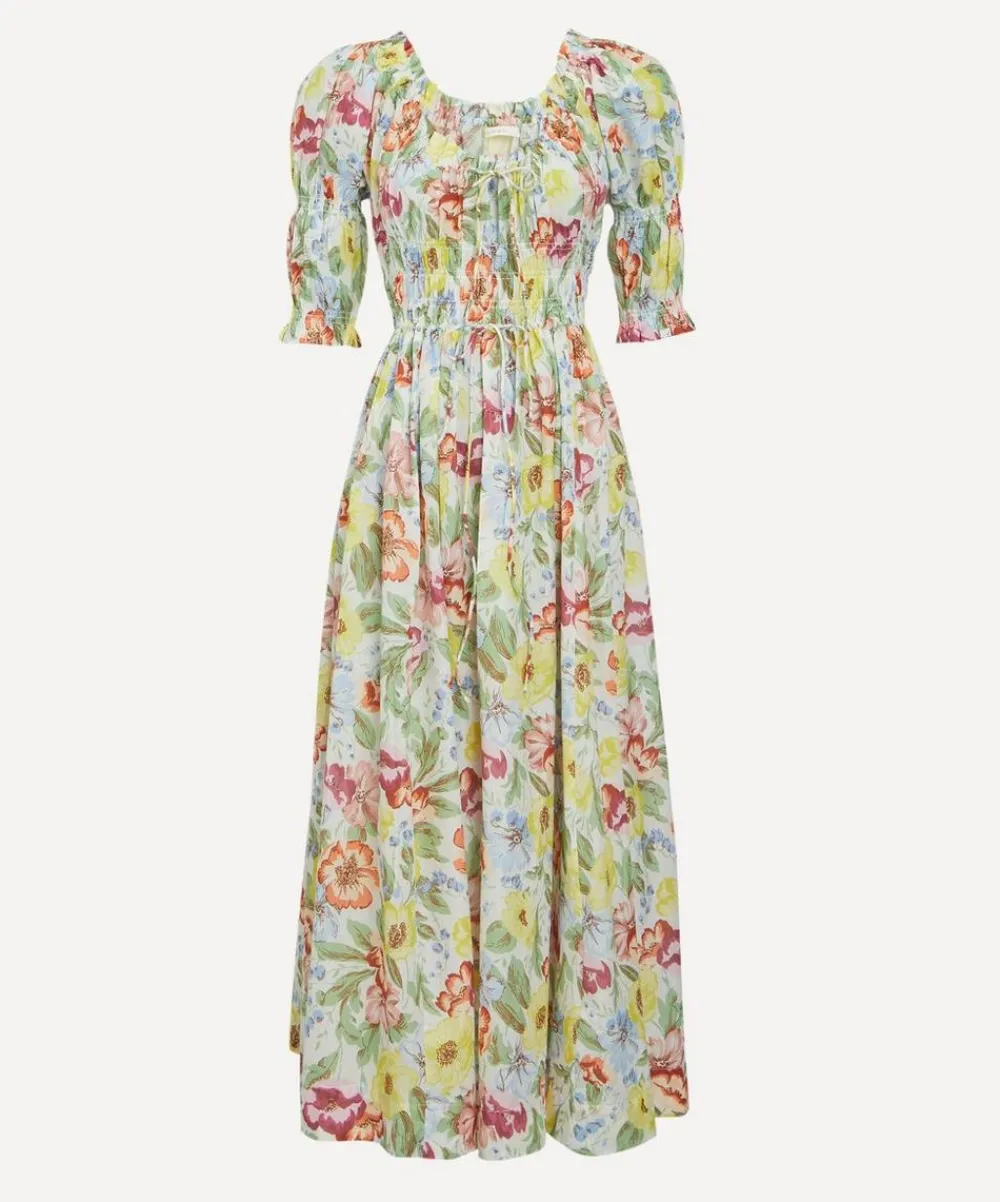 DÔEN Dresses^Ischia Blanc Anemone Bloom Dress
