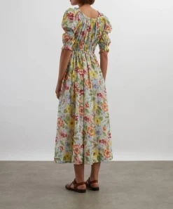 DÔEN Dresses^Ischia Blanc Anemone Bloom Dress