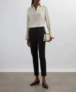 Max Mara Coats & Jackets^Ivory Dover Stretch Silk Cady Blouse