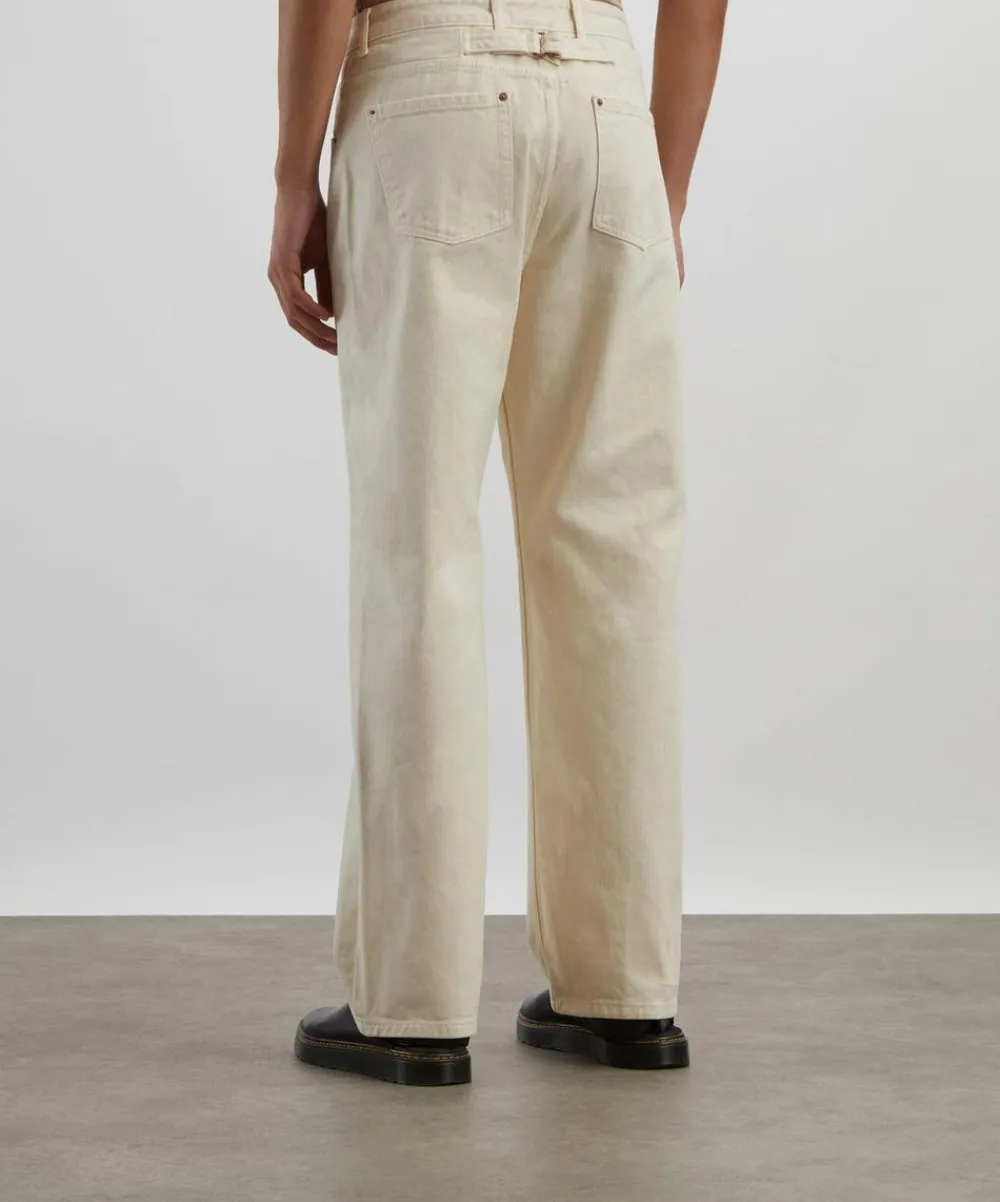 Le17septembre Jeans^Ivory Engineered Wide-Leg Jeans