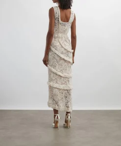 Georgia Hardinge Dresses^Ivory Spiral Floor-LengthDress
