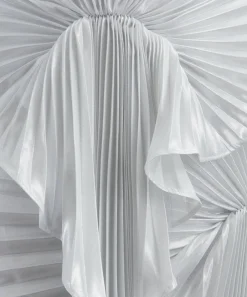 Georgia Hardinge Dresses^Ivory Torrent Pleated Floor-Length Dress
