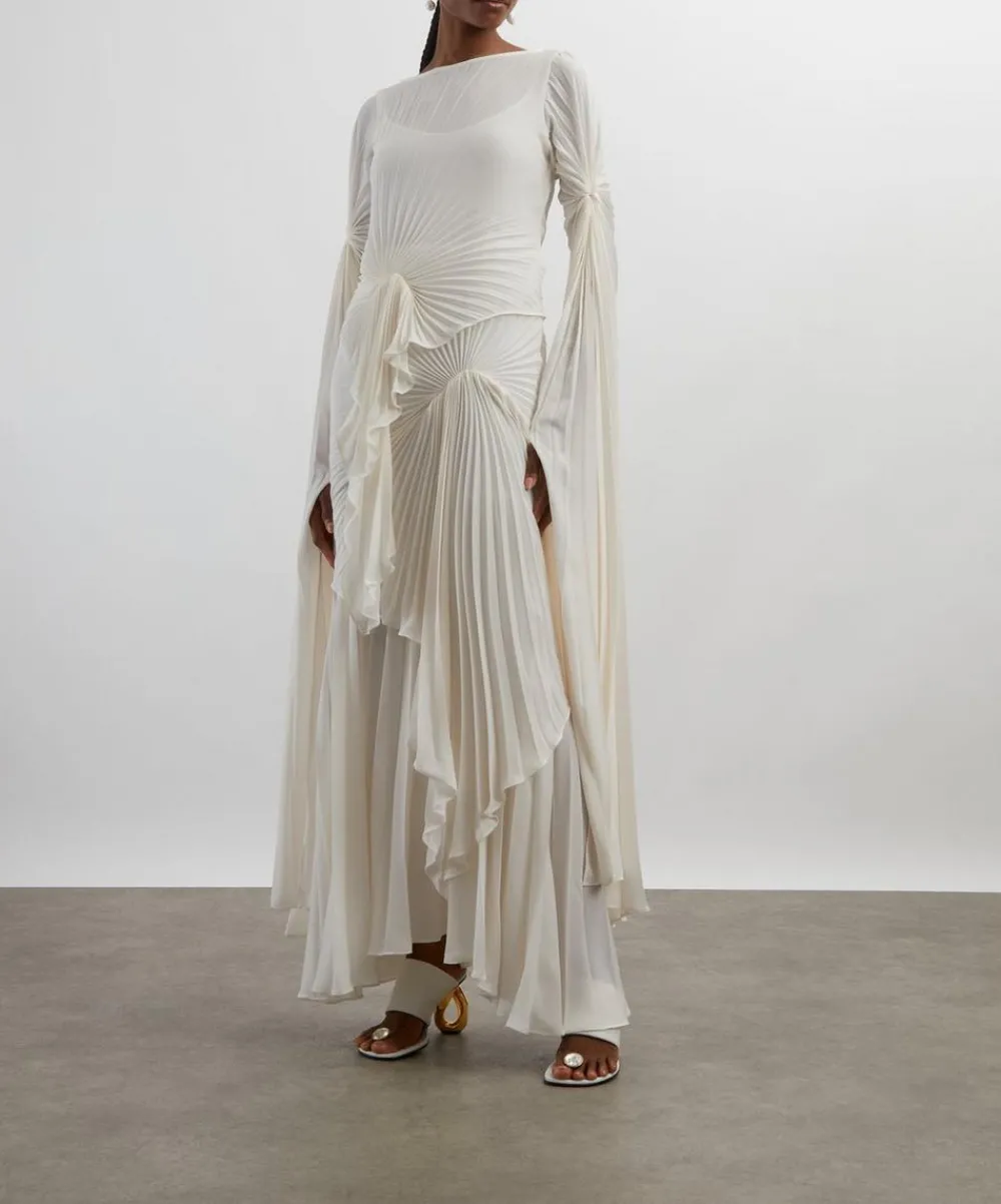 Georgia Hardinge Dresses^Ivory Waterfall Floor-Length Dress