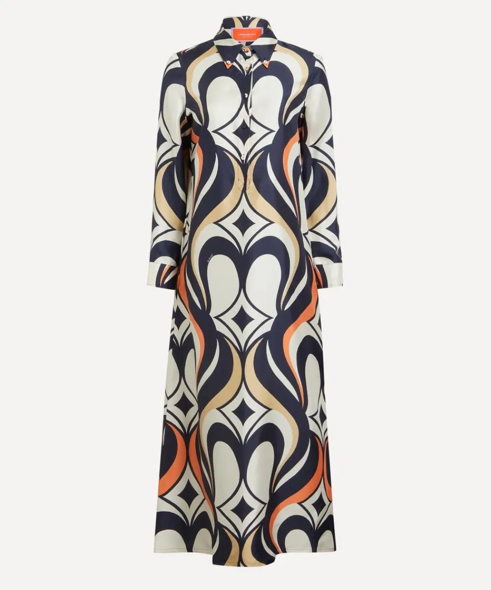 La DoubleJ Dresses^Jive Macro Silk Twill Swing Dress