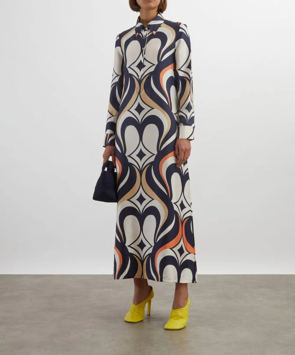 La DoubleJ Dresses^Jive Macro Silk Twill Swing Dress