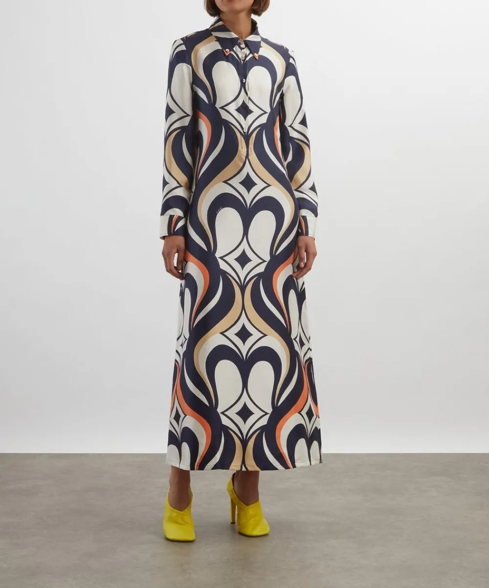 La DoubleJ Dresses^Jive Macro Silk Twill Swing Dress