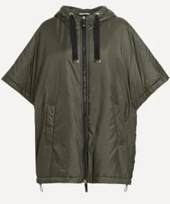 Max Mara Coats & Jackets^Kaki Greenci Padded Cape in Water-Repellent Canvas