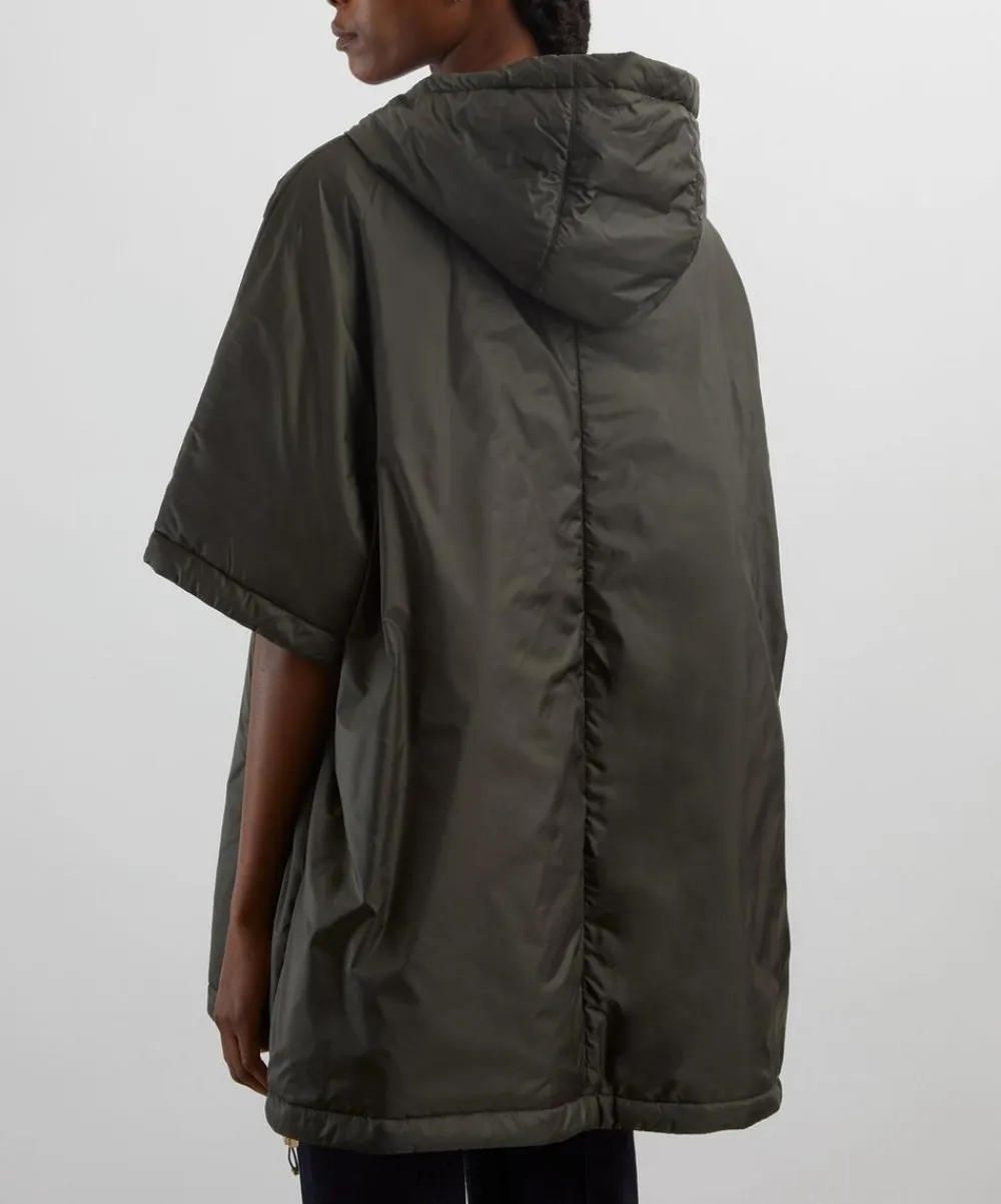Max Mara Coats & Jackets^Kaki Greenci Padded Cape in Water-Repellent Canvas