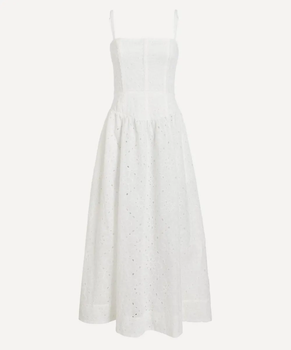 Reformation Dresses^Katarin White Broderie Anglaise Dress