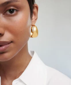 Monica Vinader Earrings^Kate Young 18ct Gold-Plated Vermeil Silver Large Hoop Earrings