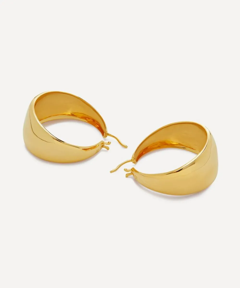Monica Vinader Earrings^Kate Young 18ct Gold-Plated Vermeil Silver Large Hoop Earrings