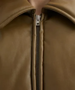 Acne Studios Coats & Jackets^Khaki Coated Bomber Jacket