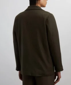 Kartik Research Coats & Jackets^Khaki Hand-Embroidered Blazer