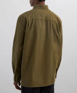 A.P.C. Shirts^Khaki Malo Cotton Shirt
