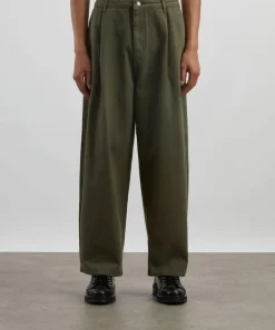 Le17septembre Trousers^Khaki One-Tuck Wide Denim Jeans