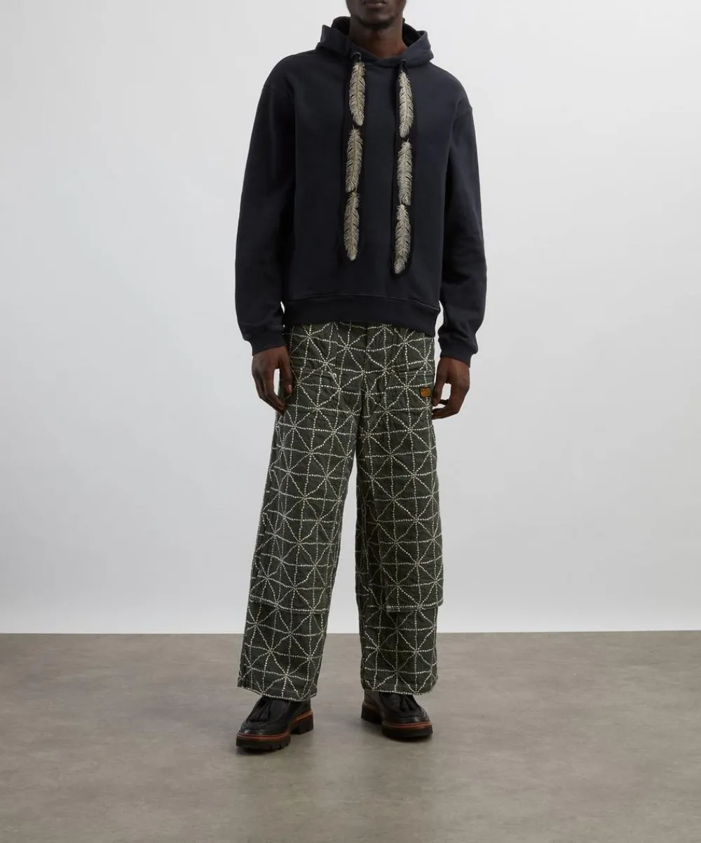 Kapital Knitwear & Sweats^Knit Feather Cord Hoodie