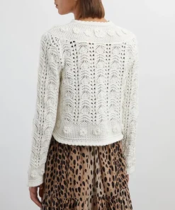 RIXO Knitwear^Kyra Cotton Crochet Cardigan