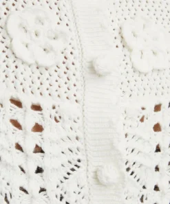 RIXO Knitwear^Kyra Cotton Crochet Cardigan