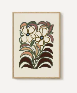 PSTR Studio Wall Art|Living Room^La Poire Mahogan Framed Print