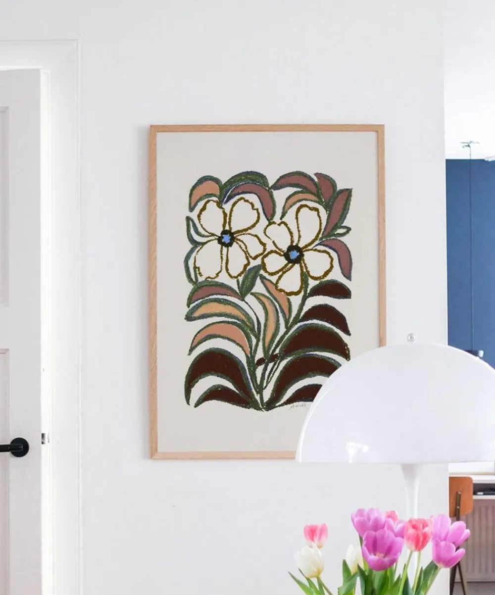 PSTR Studio Wall Art|Living Room^La Poire Mahogan Framed Print