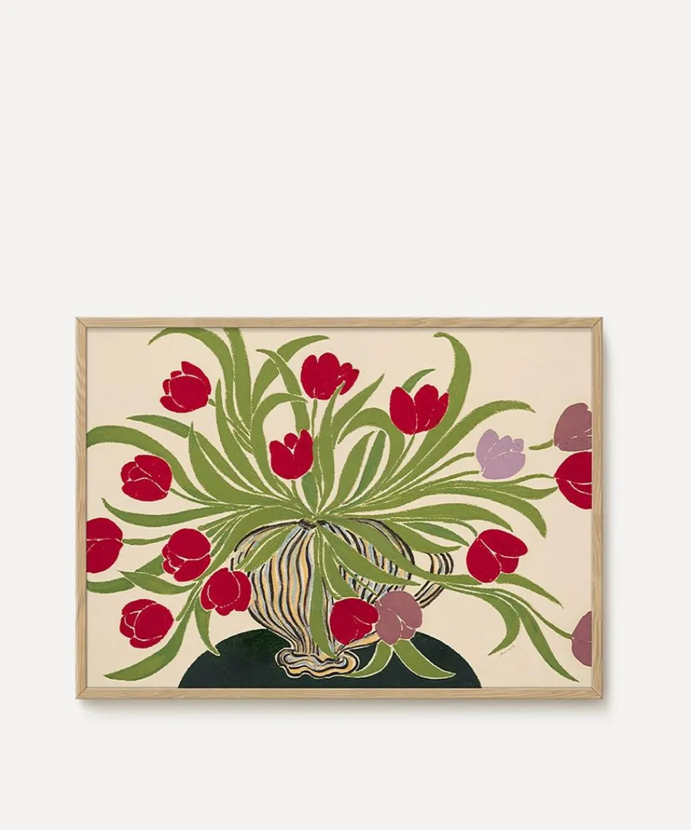 PSTR Studio Wall Art^La Poire Tulips Framed Print