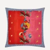 Lisa Corti Cushions^Large Indonesian Red Rose Cushion