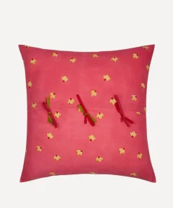 Lisa Corti Cushions^Large Indonesian Red Rose Cushion