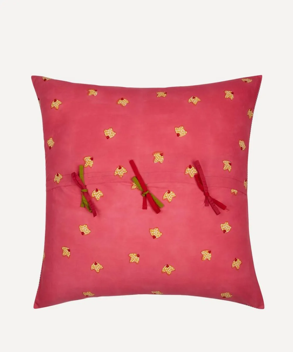 Lisa Corti Cushions^Large Indonesian Red Rose Cushion