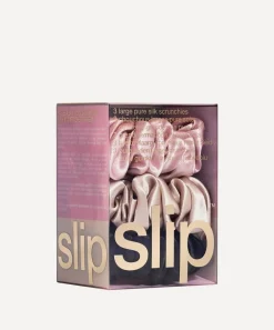 Slip Hair Styling|Hair Accessories^Large Silk Scrunchies Pack of 3