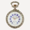Designer Vintage Jewellery^Late Victorian Regulateur de Marine Silver Plate Clock