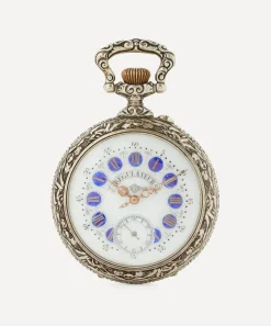 Designer Vintage Jewellery^Late Victorian Regulateur de Marine Silver Plate Clock
