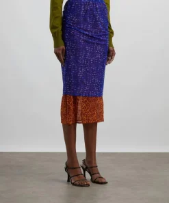 Dries Van Noten Skirts^Layered Mesh Midi Skirt